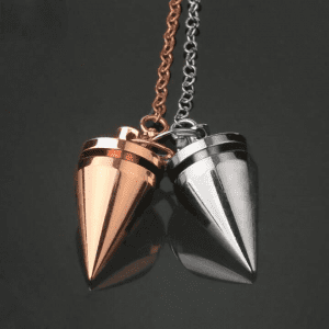 Péndulo de metal con cadena de 18 cm